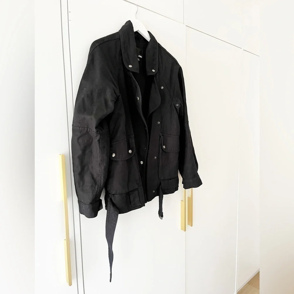 Wilfred Free Raydar Linen/Cotton Moto Jacket - Picture 5 of 11